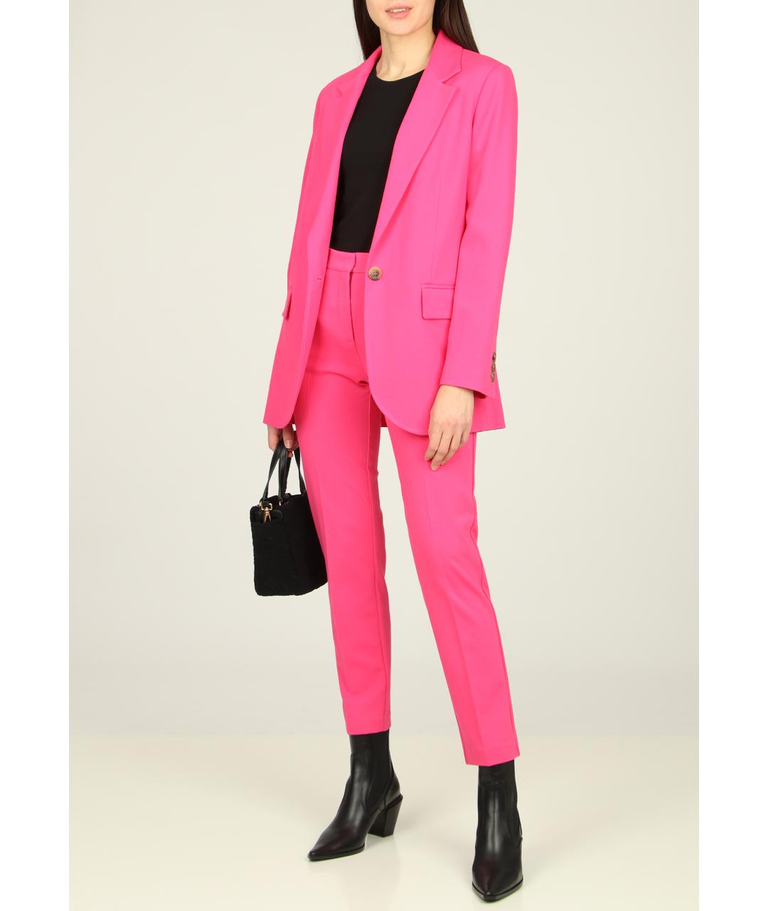 PINKO Розовый полиэстеровый жакет/пиджак, фото 4