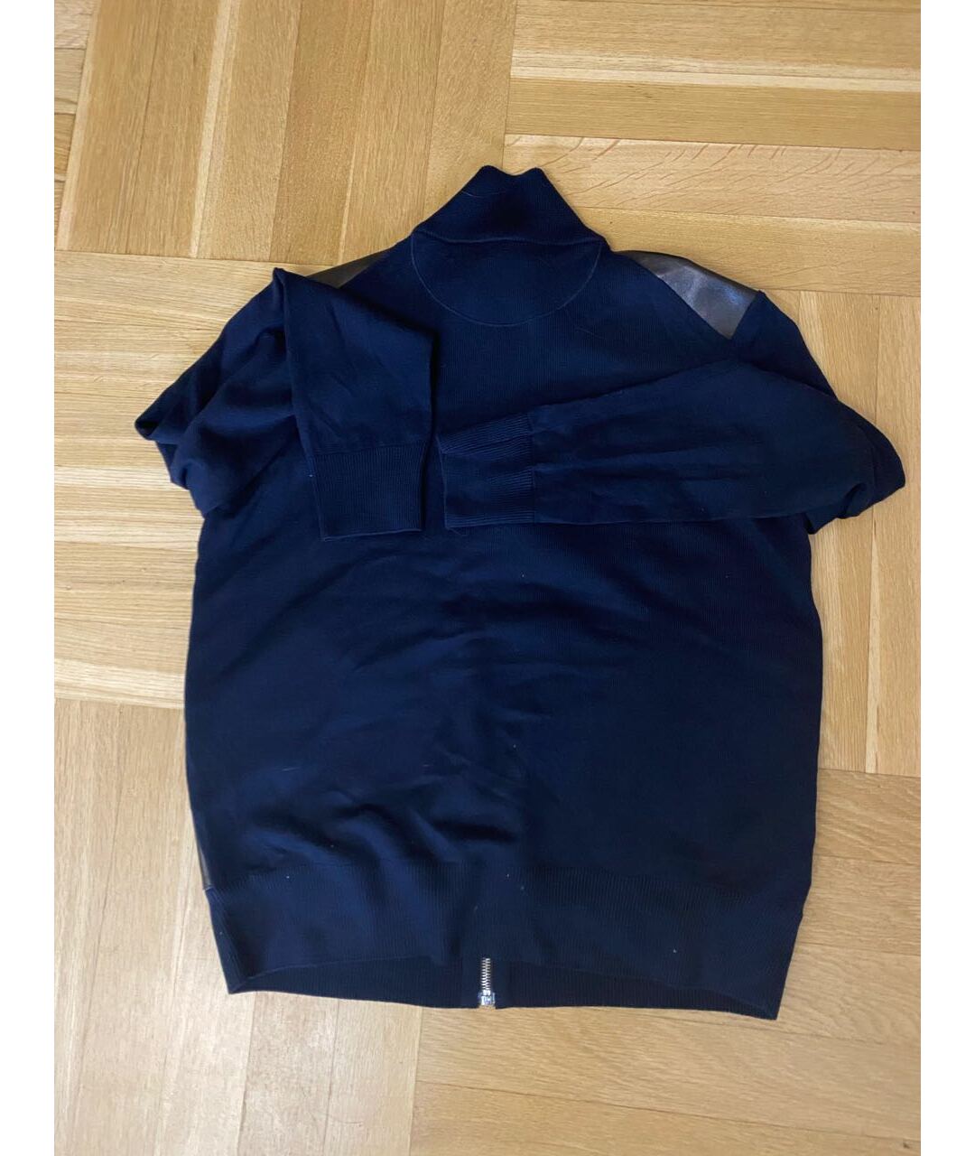 PRADA Темно-синий шерстяной джемпер / свитер, фото 2
