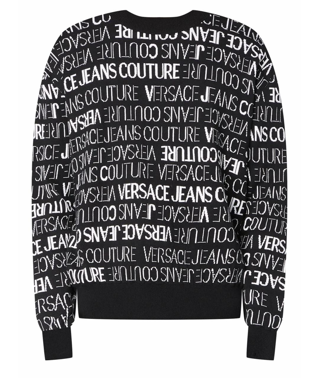 VERSACE JEANS COUTURE Черный хлопковый джемпер / свитер, фото 1
