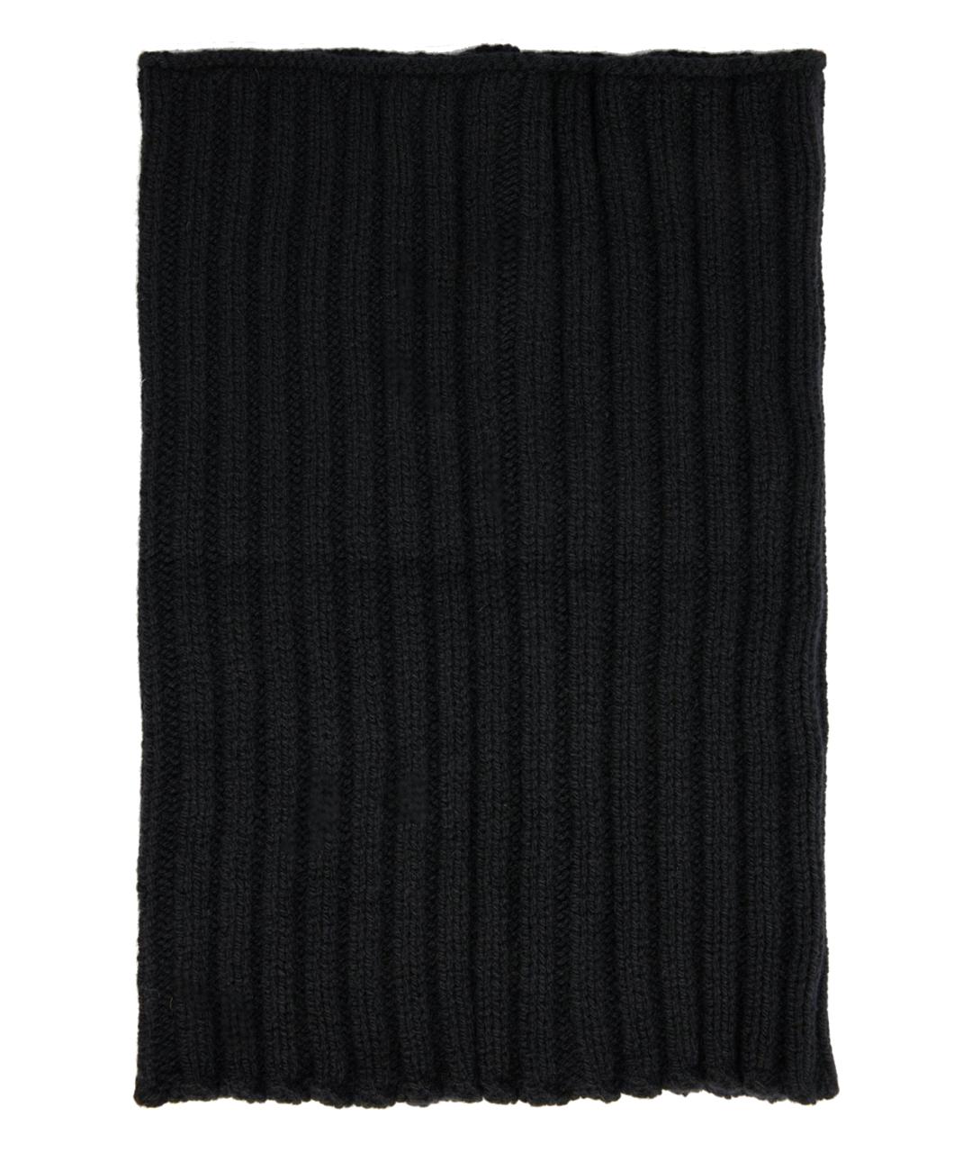 RICK OWENS Черный кашемировый шарф, фото 1