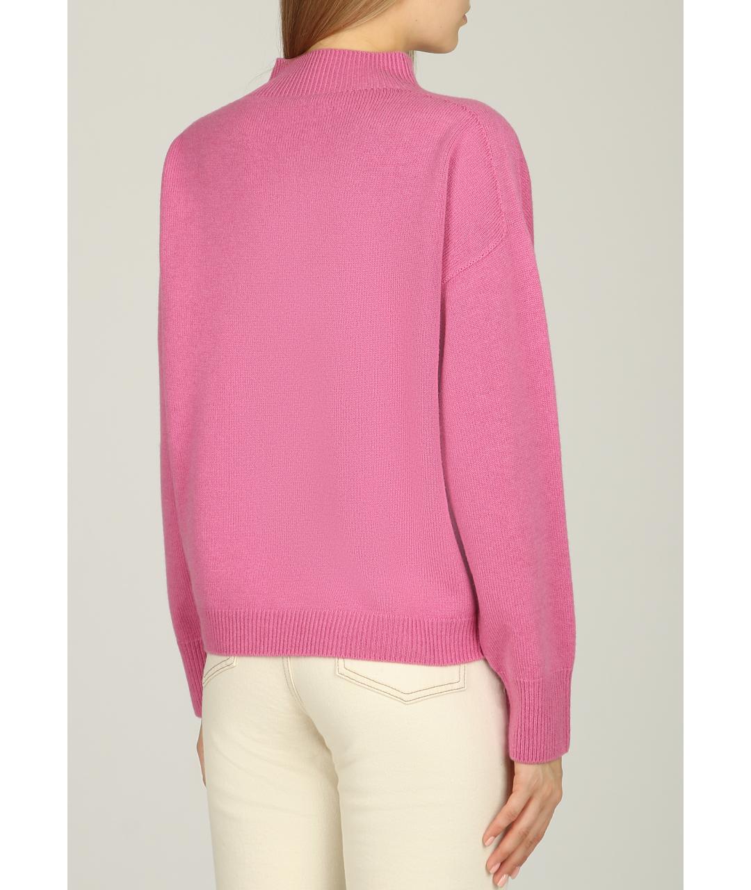 PESERICO Розовый шерстяной джемпер / свитер, фото 3