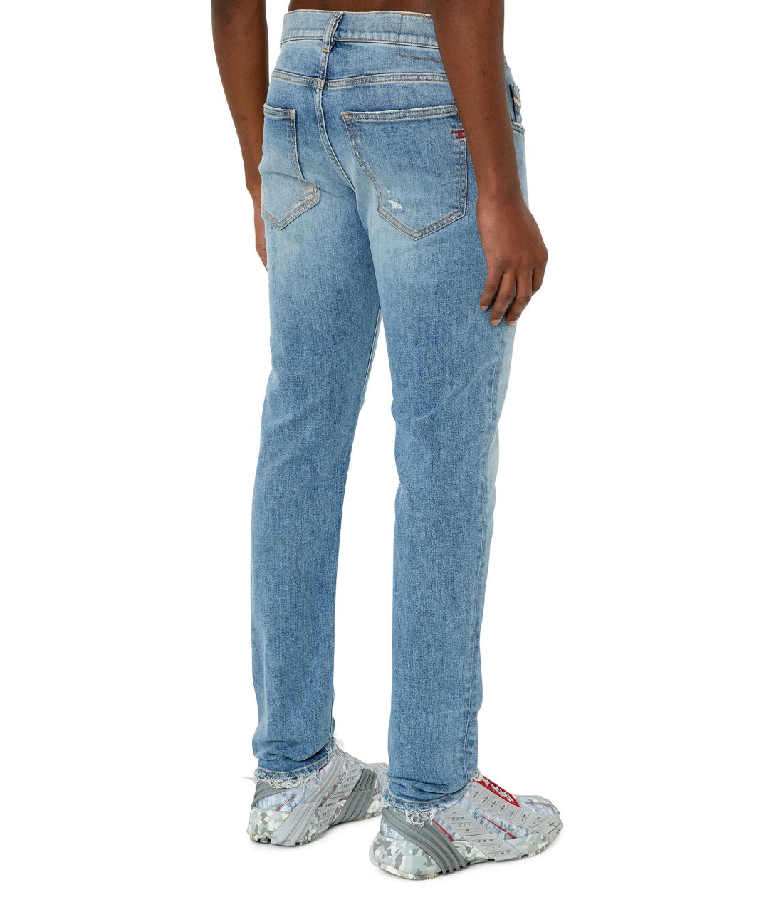 DIESEL Голубые прямые джинсы, фото 3