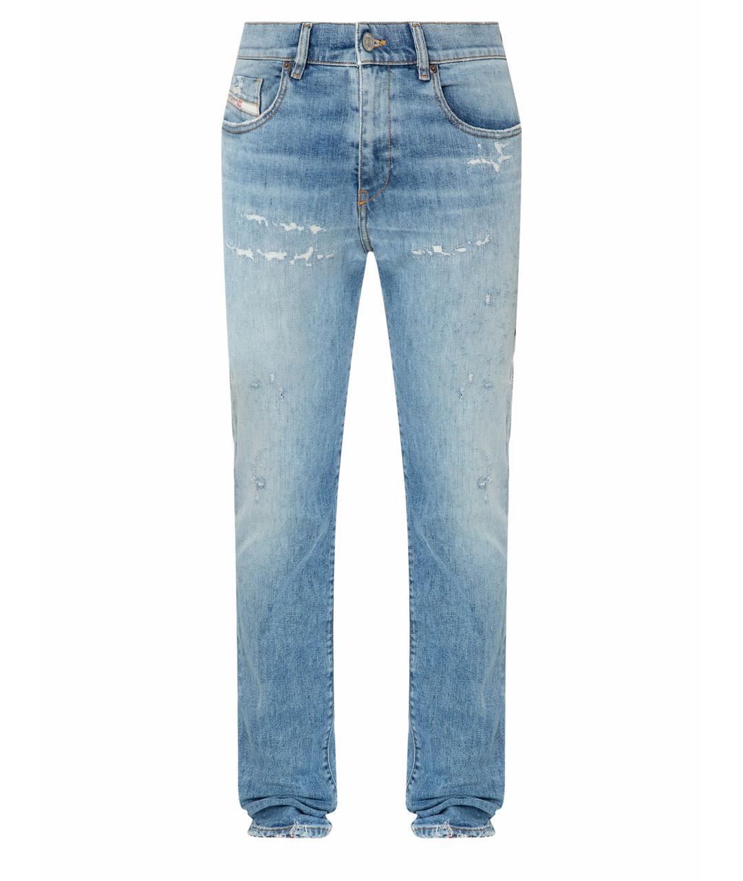 DIESEL Голубые прямые джинсы, фото 1