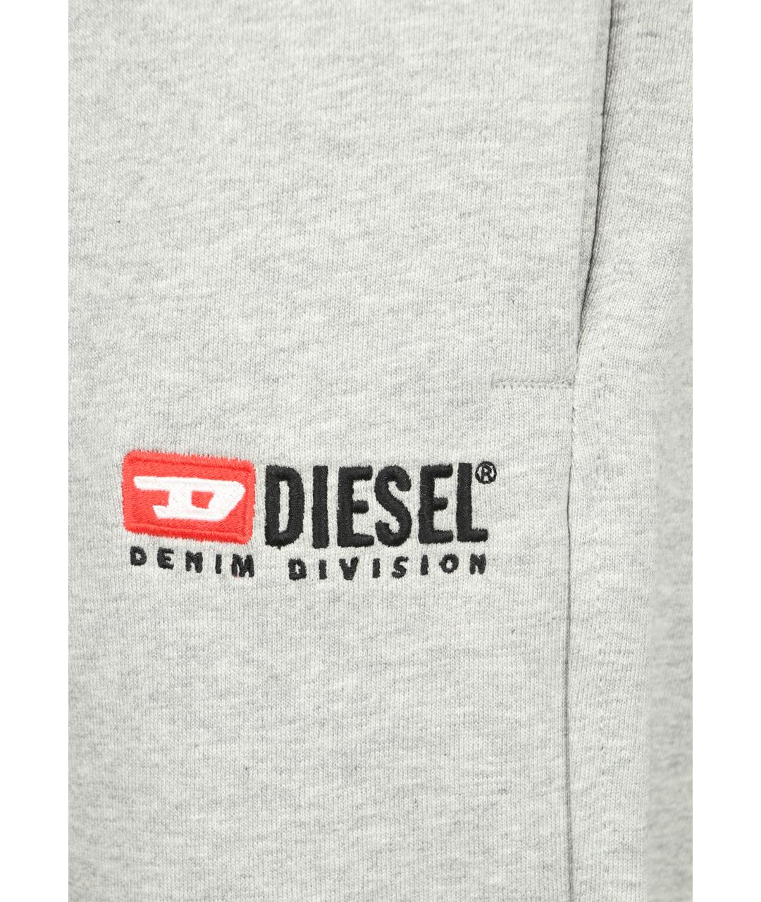 DIESEL Серые хлопковые повседневные брюки, фото 4