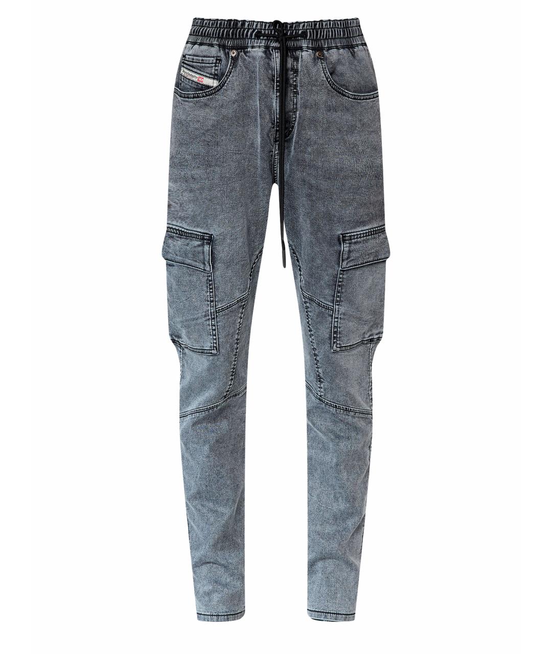 DIESEL Серые прямые джинсы, фото 1