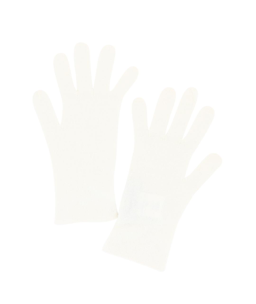 FABIANA FILIPPI Белые шерстяные перчатки, фото 2