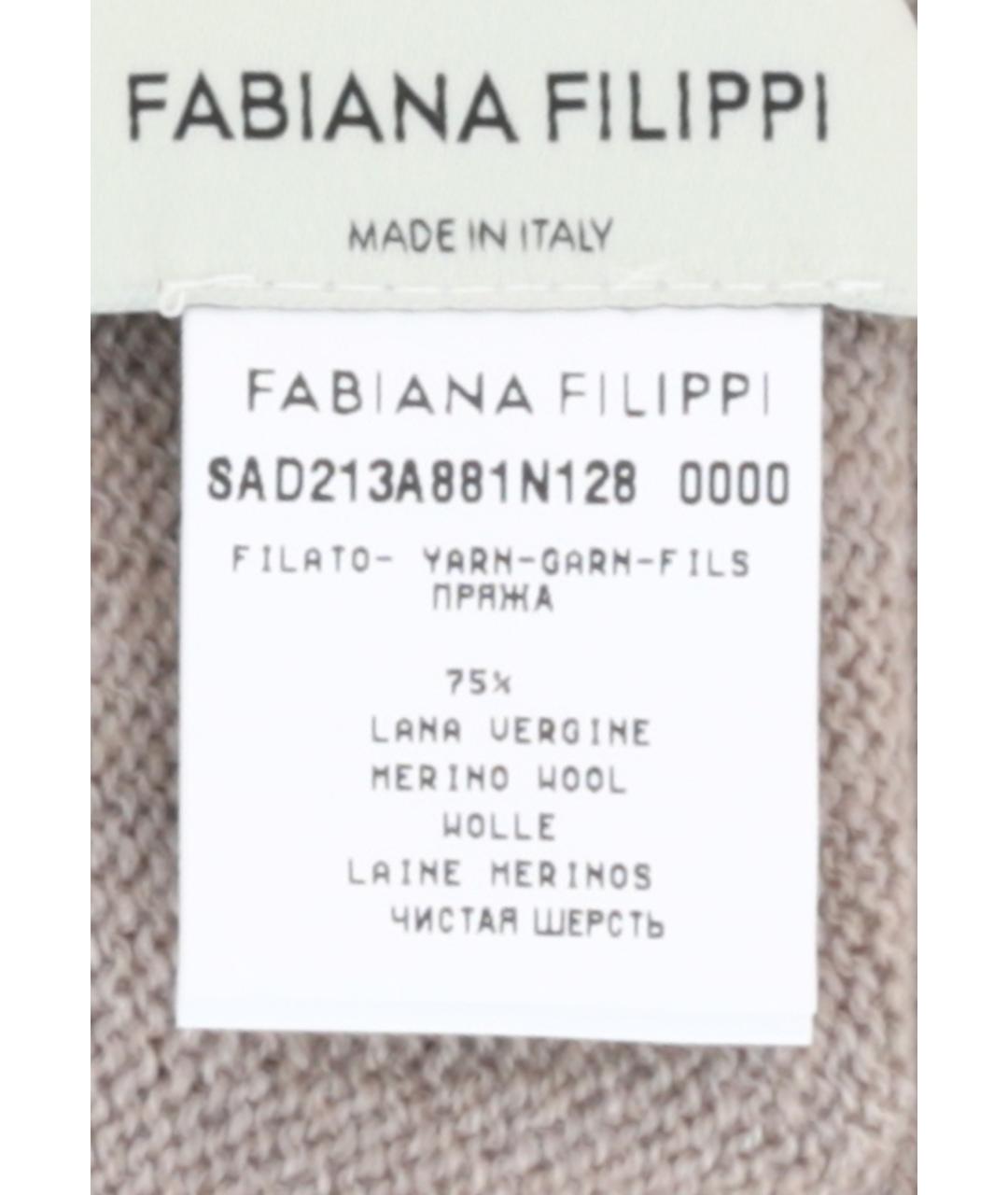 FABIANA FILIPPI Серые шерстяные перчатки, фото 3