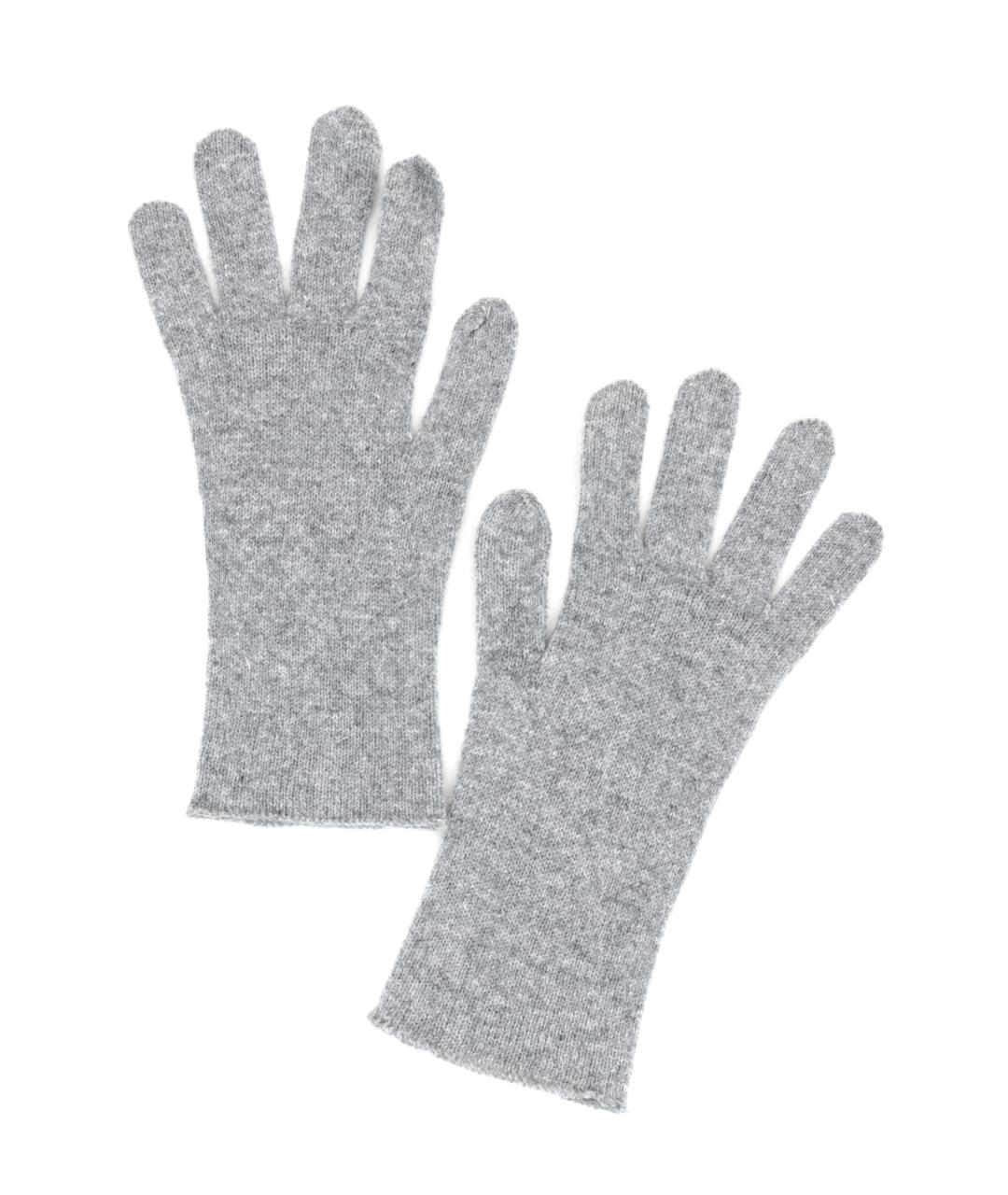 FABIANA FILIPPI Серые шерстяные перчатки, фото 1