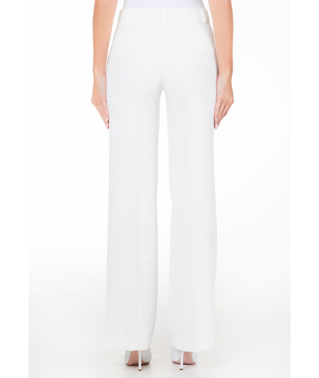 LIU JO Белые полиэстеровые брюки широкие, фото 2