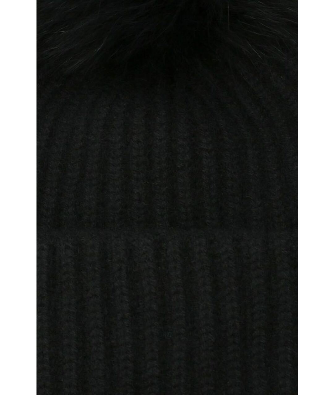 YVES SALOMON Черная кашемировая шапка, фото 3