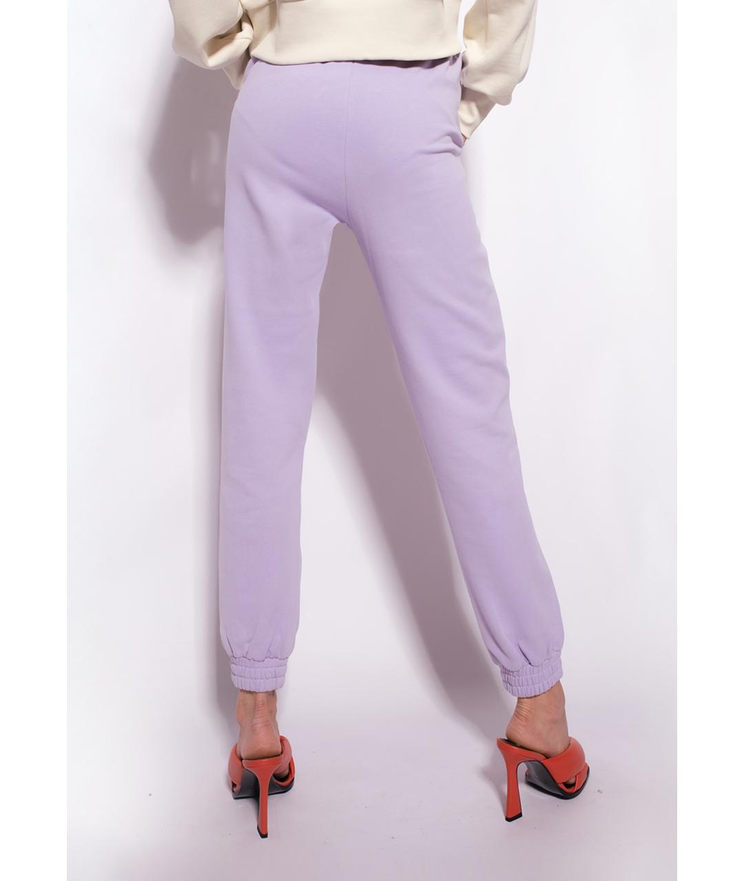 PINKO Фиолетовые хлопковые спортивные брюки и шорты, фото 2