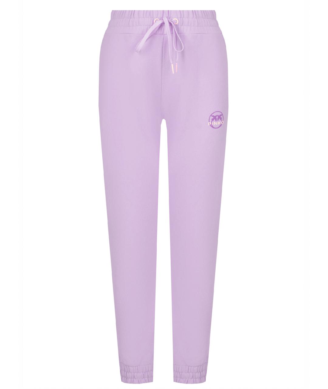 PINKO Фиолетовые хлопковые спортивные брюки и шорты, фото 1