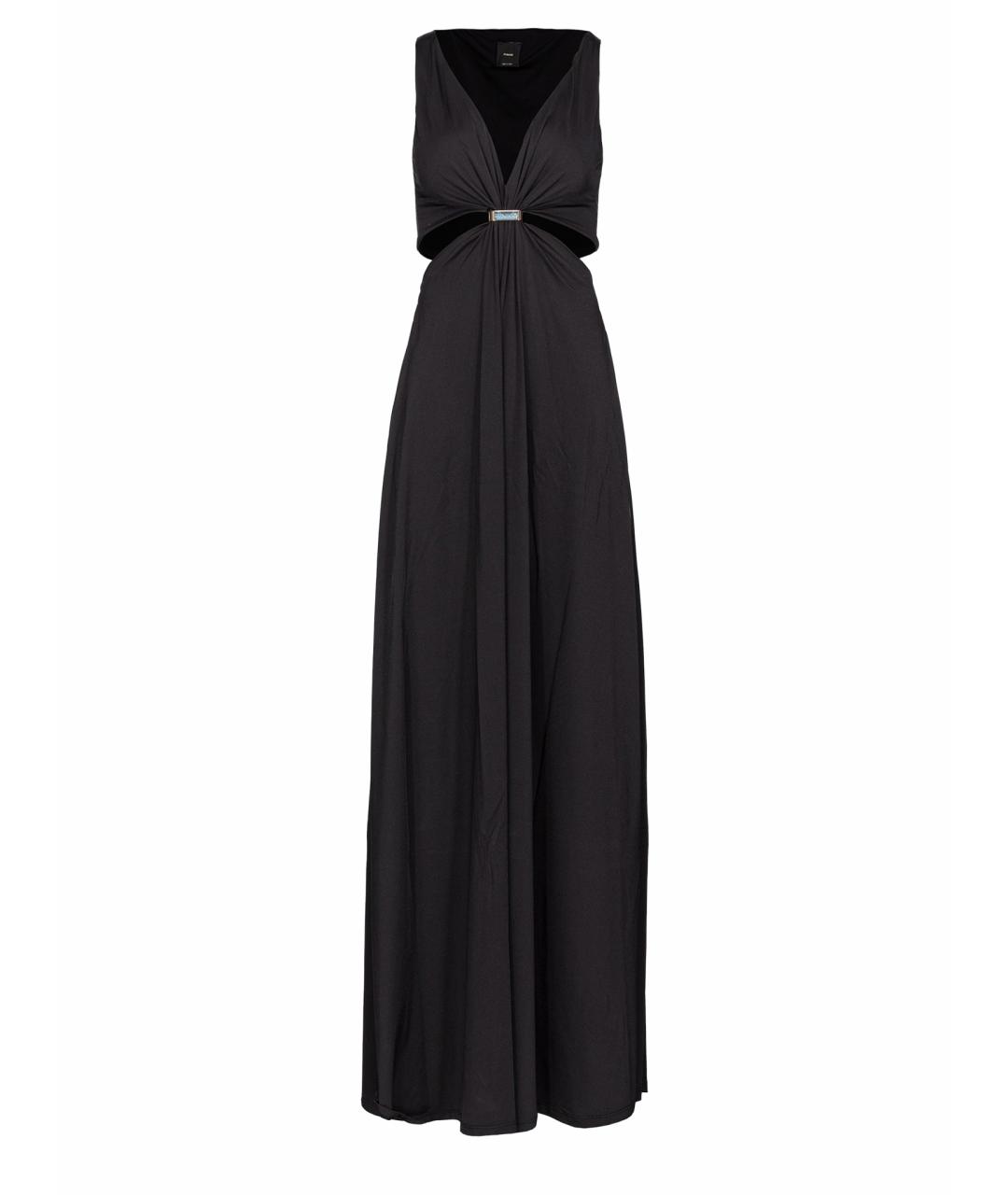 PINKO Черное полиамидовое вечернее платье, фото 1