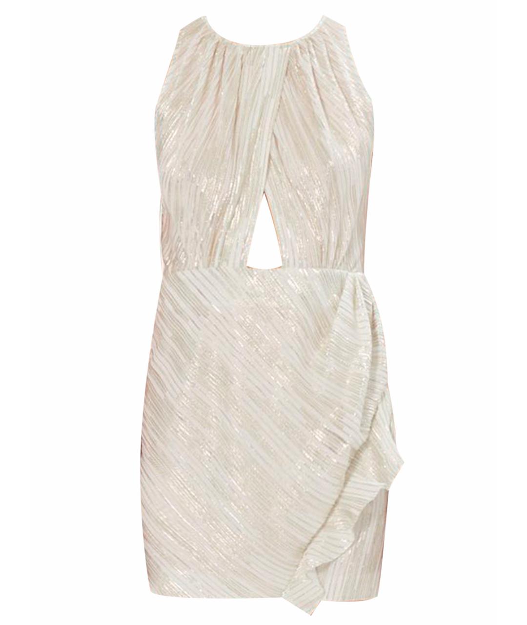 IRO Белое полиэстеровое коктейльное платье, фото 1