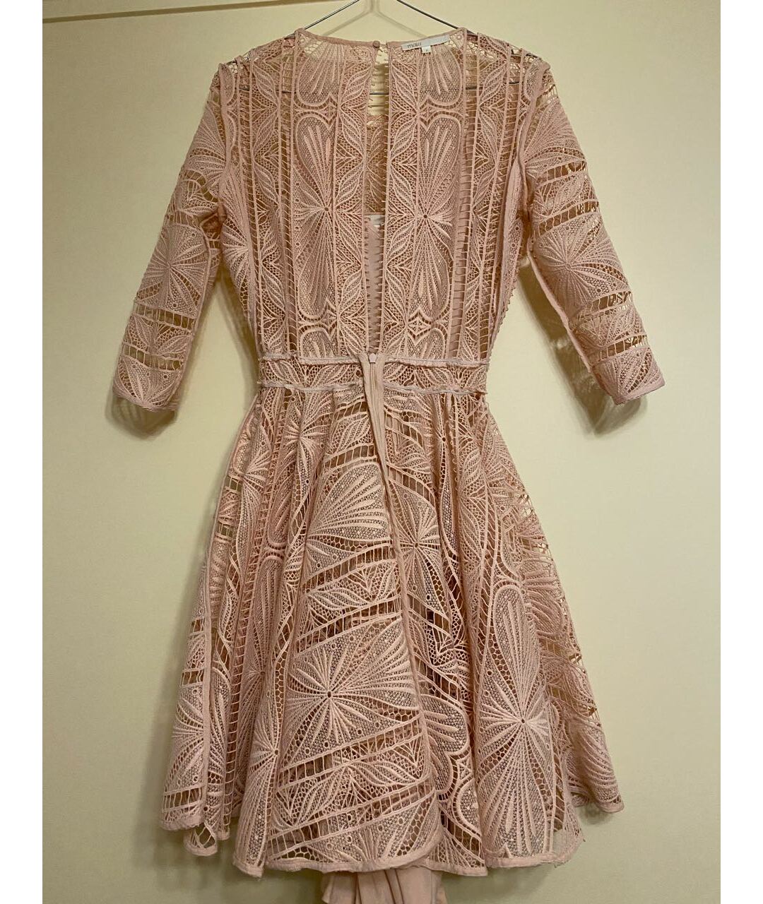 MAJE Розовое вискозное коктейльное платье, фото 3