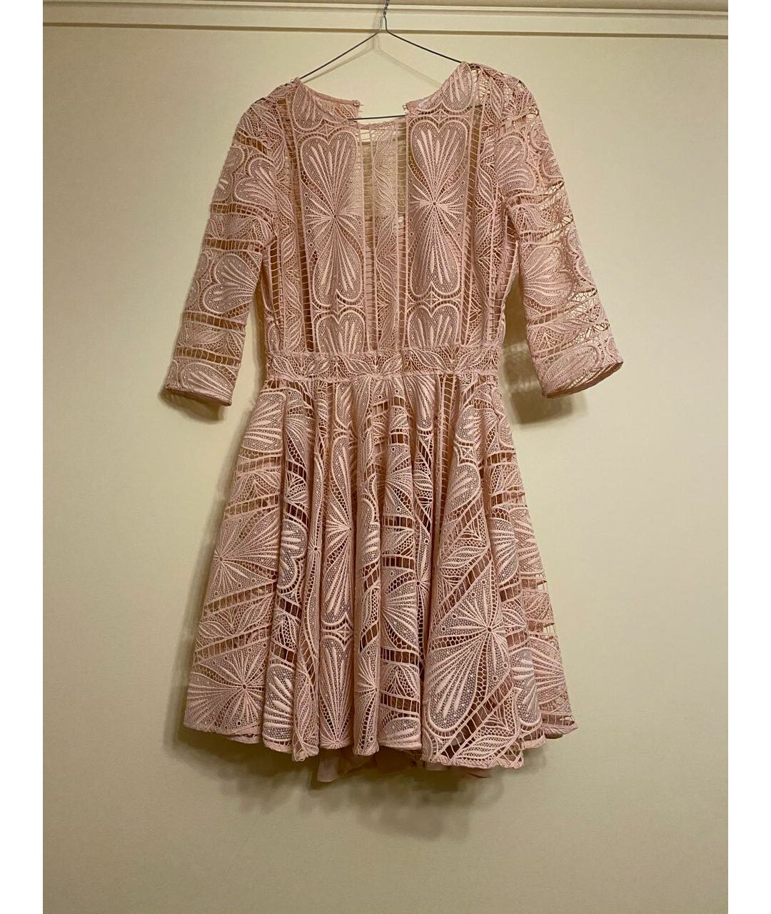MAJE Розовое вискозное коктейльное платье, фото 2