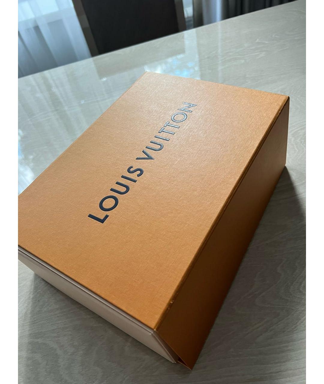 LOUIS VUITTON Коричневые кожаные босоножки, фото 7