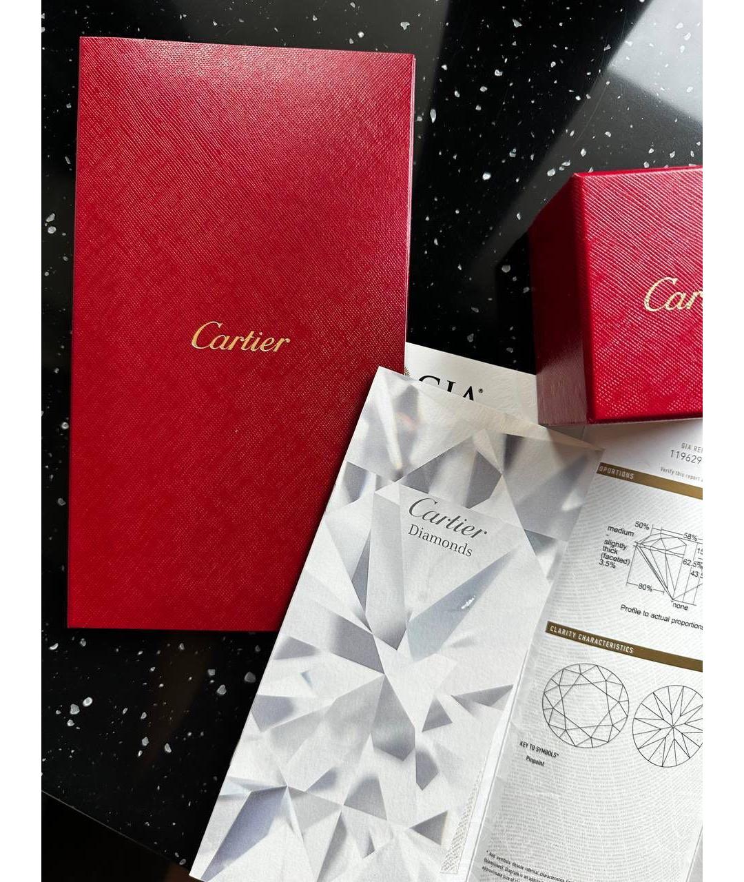 CARTIER Белое платиновое кольцо, фото 4