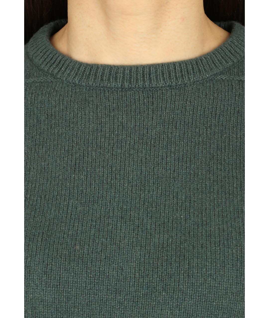 RICK OWENS Зеленый кашемировый джемпер / свитер, фото 4