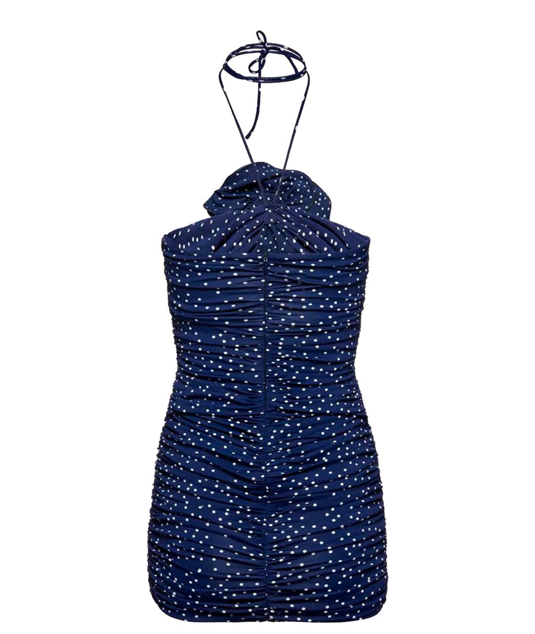 MAGDA BUTRYM Синее вискозное коктейльное платье, фото 2