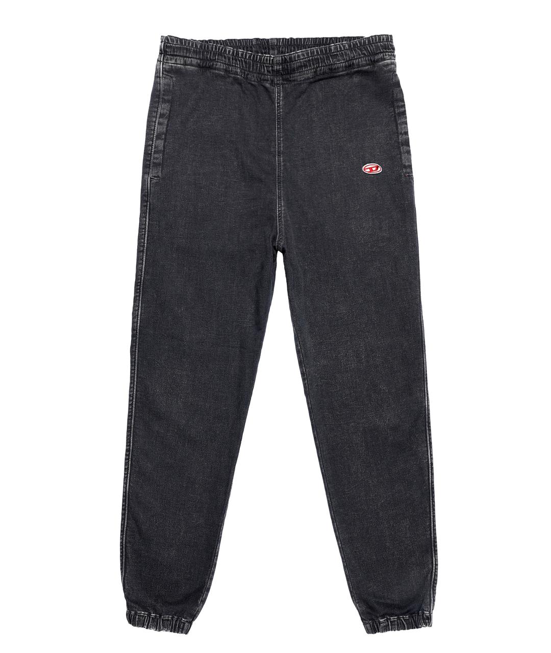 DIESEL Серые хлопковые прямые джинсы, фото 1