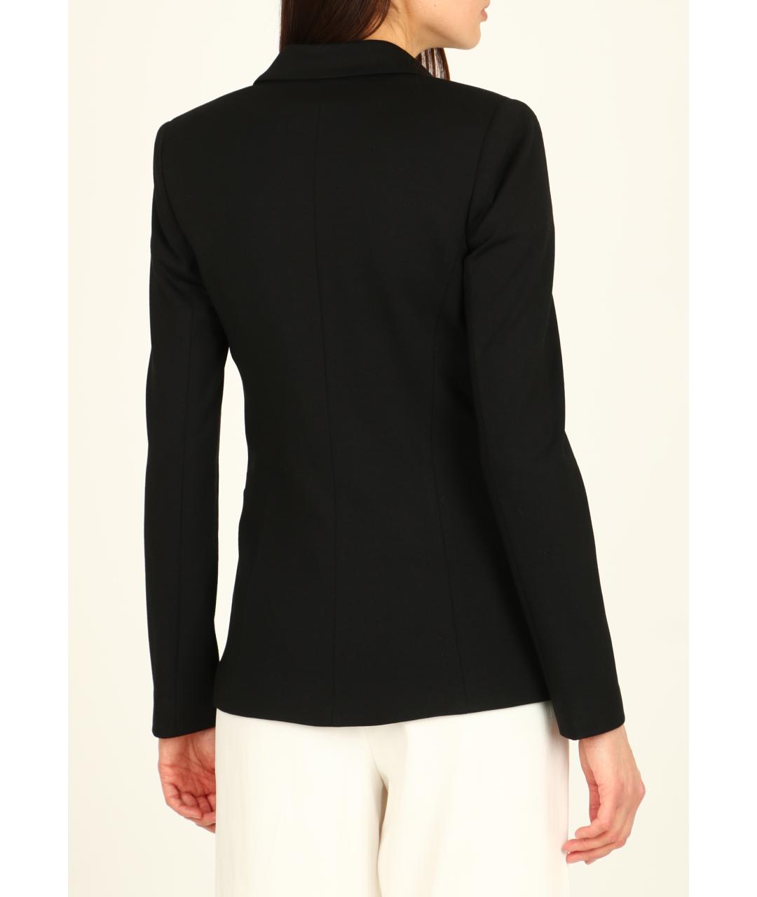 TWIN-SET Черный вискозный жакет/пиджак, фото 3