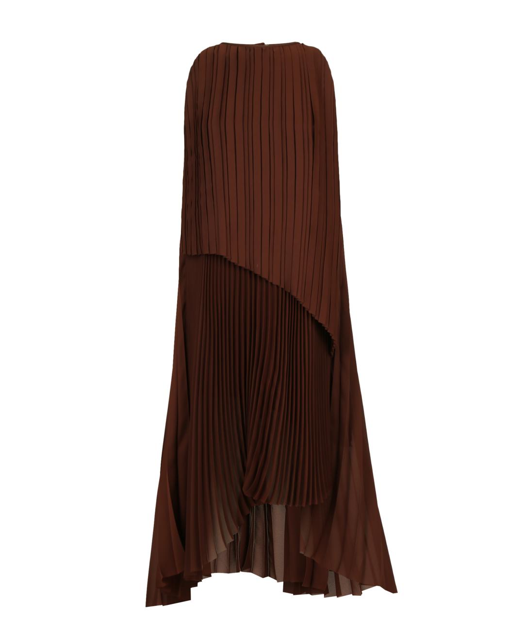 FABIANA FILIPPI Коричневое полиэстеровое коктейльное платье, фото 1