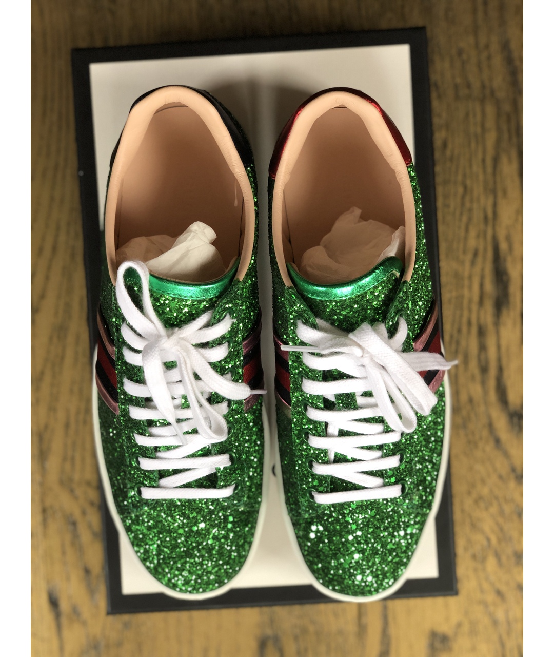 GUCCI Зеленые кроссовки, фото 3
