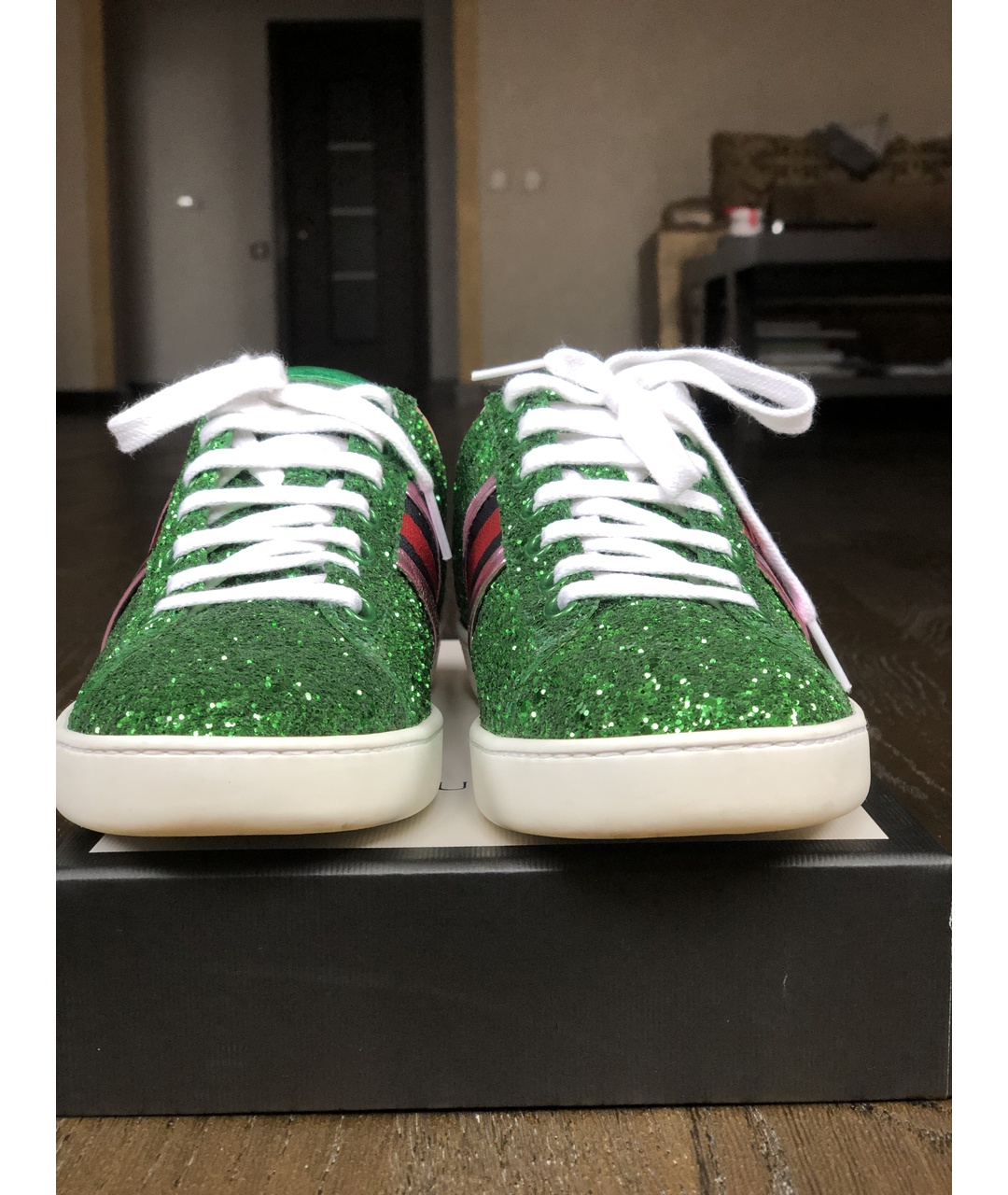 GUCCI Зеленые кроссовки, фото 2