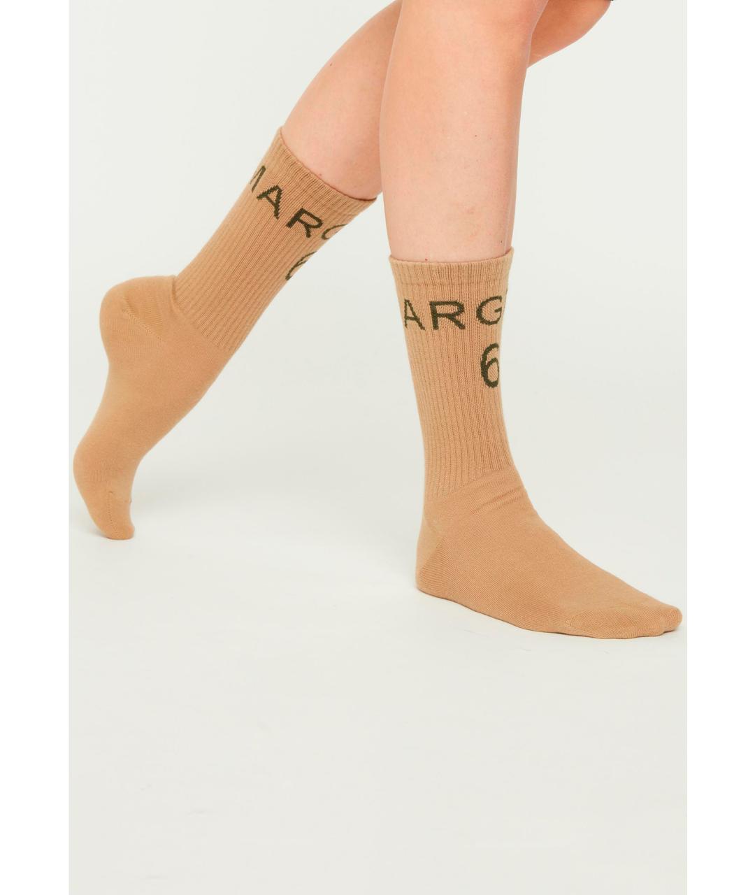 MAISON MARGIELA Коричневые носки, чулки и колготы, фото 2