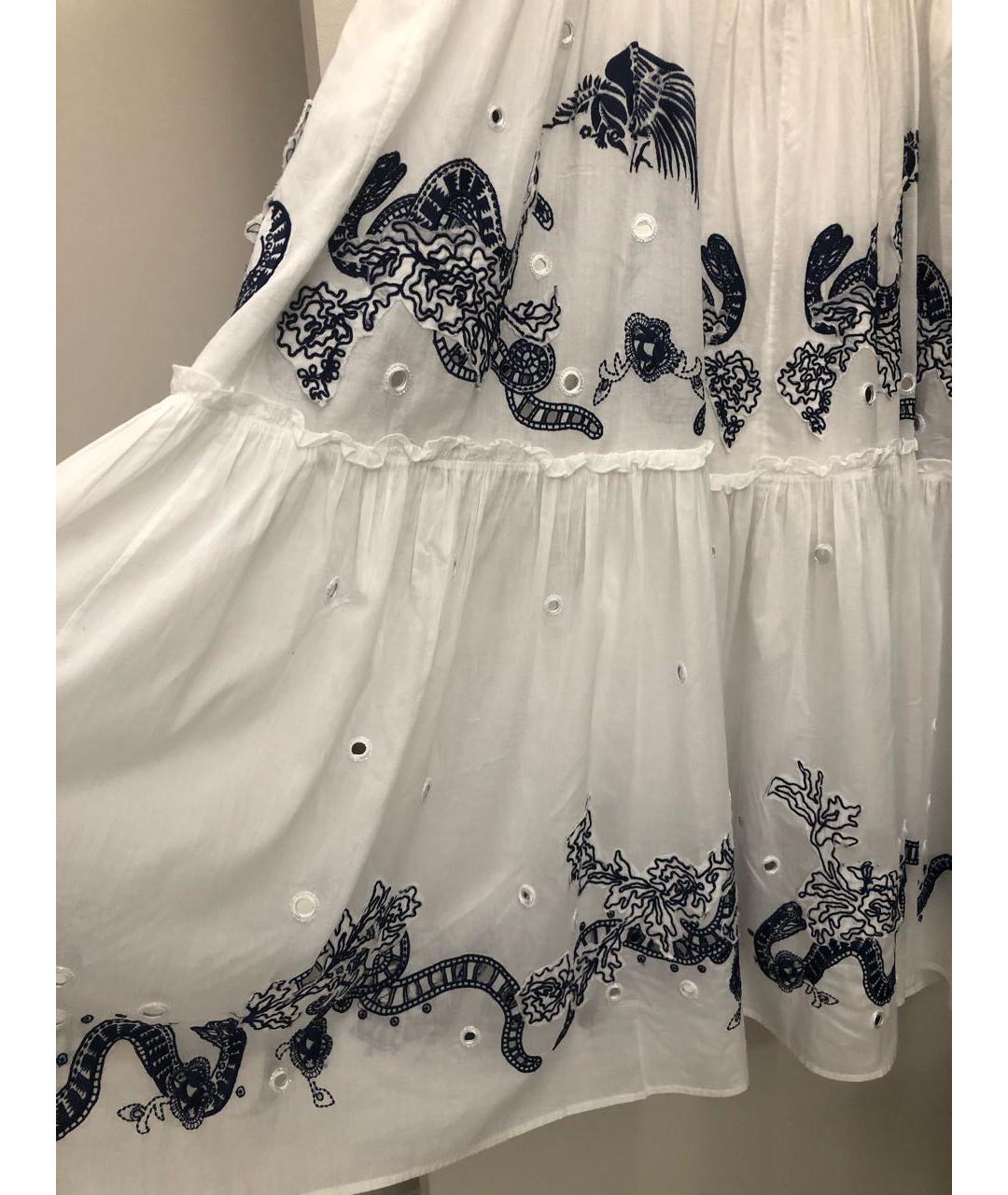 ROBERTO CAVALLI Белое хлопковое платье, фото 3