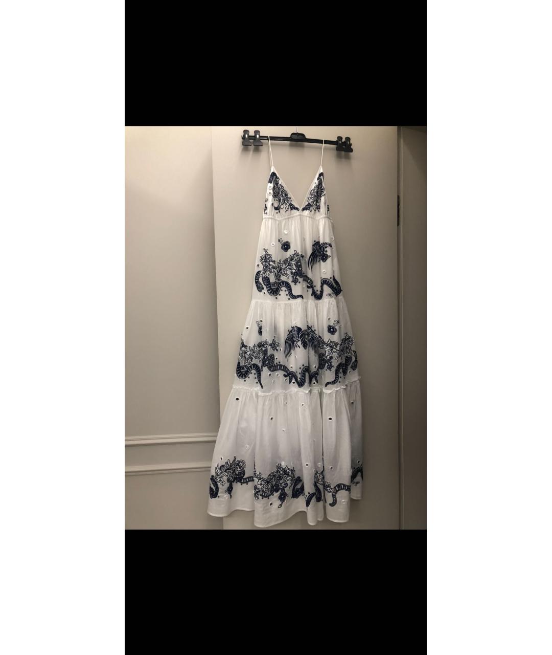 ROBERTO CAVALLI Белое хлопковое платье, фото 7
