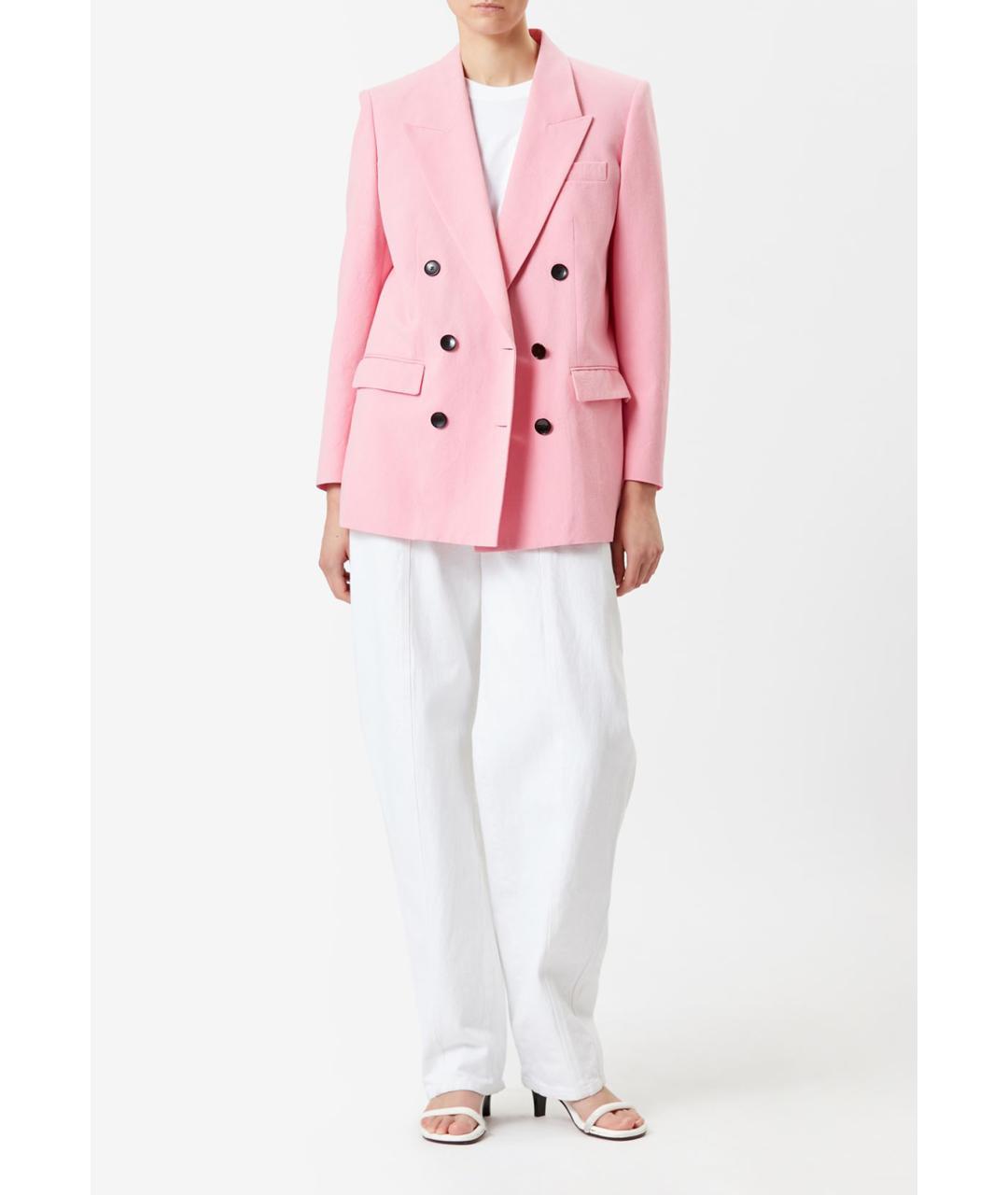 ISABEL MARANT Розовый хлопковый жакет/пиджак, фото 3