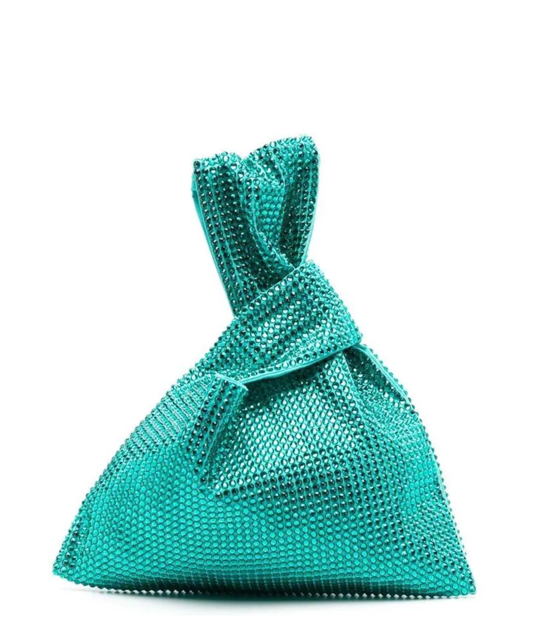 GIUSEPPE DI MORABITO Голубая тканевая сумка с короткими ручками, фото 1