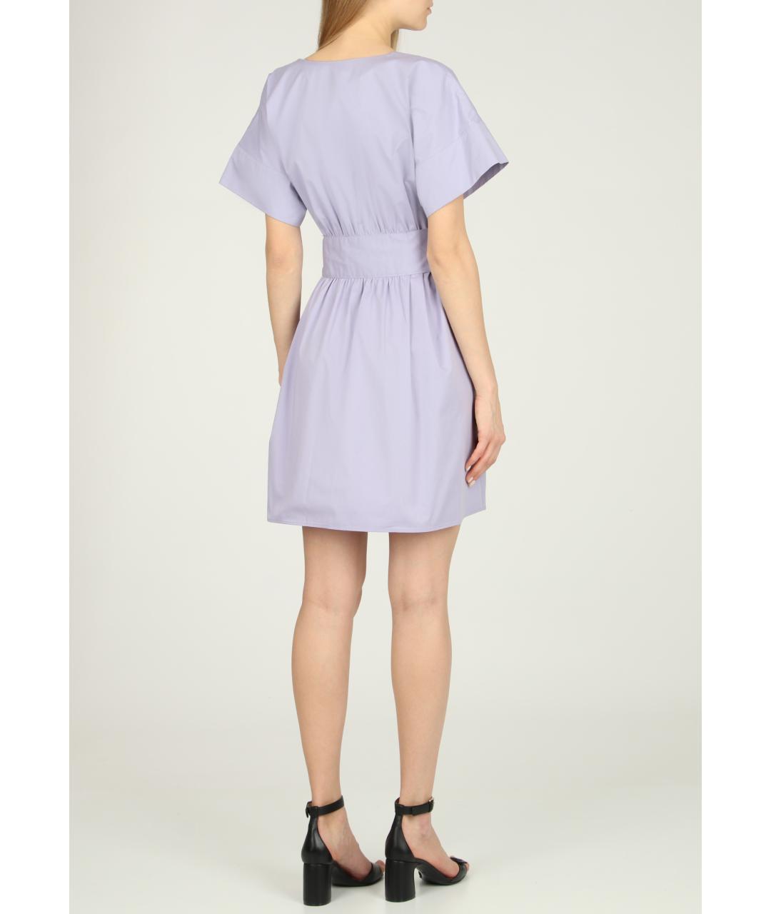 EMPORIO ARMANI Фиолетовое хлопковое платье, фото 3