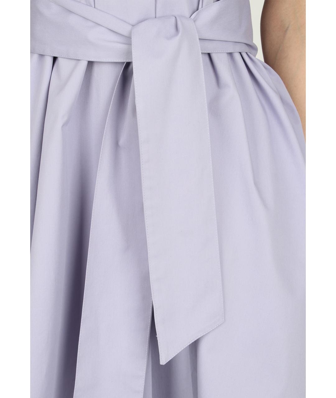 EMPORIO ARMANI Фиолетовое хлопковое платье, фото 4
