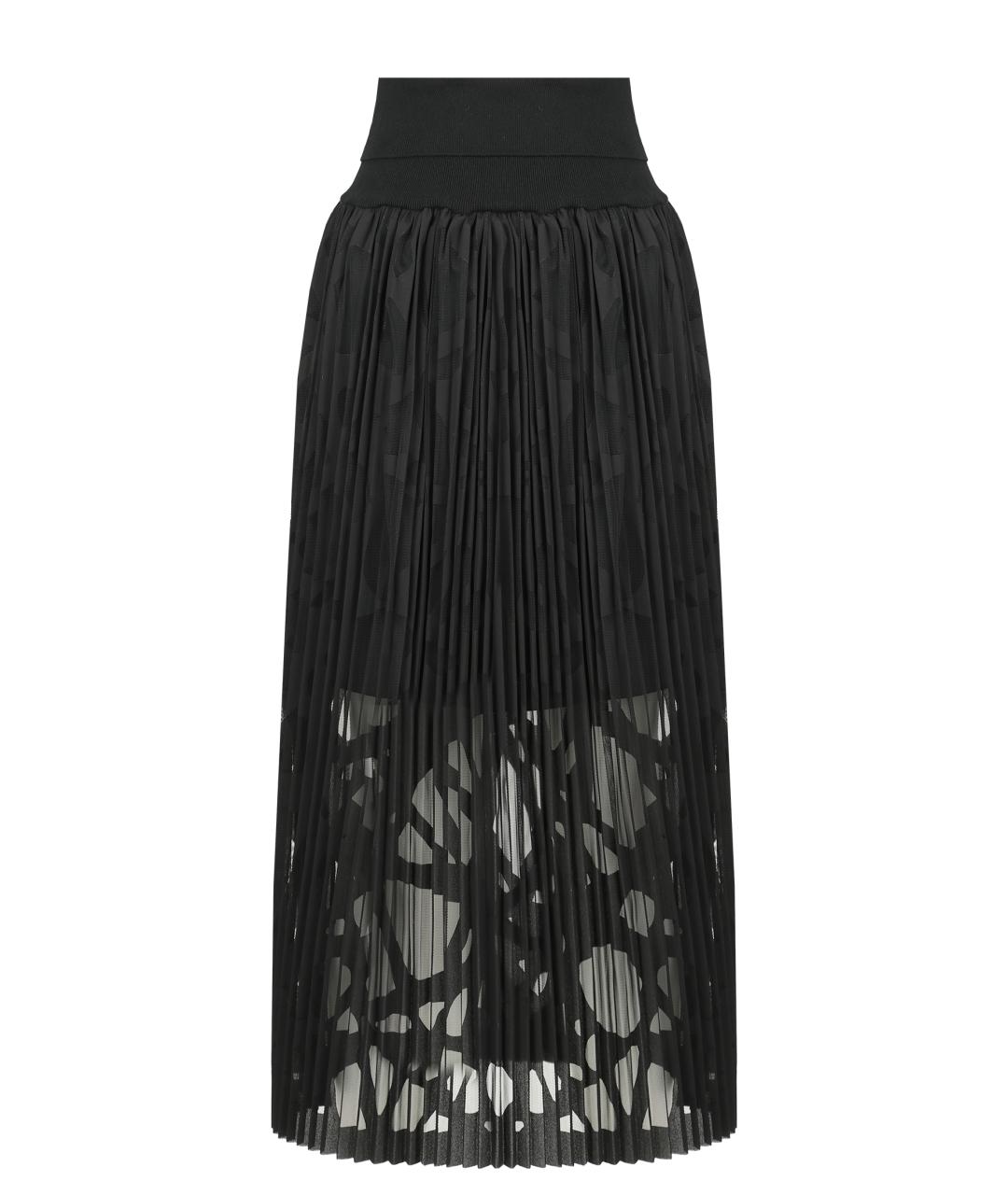 FABIANA FILIPPI Черная полиэстеровая юбка миди, фото 1