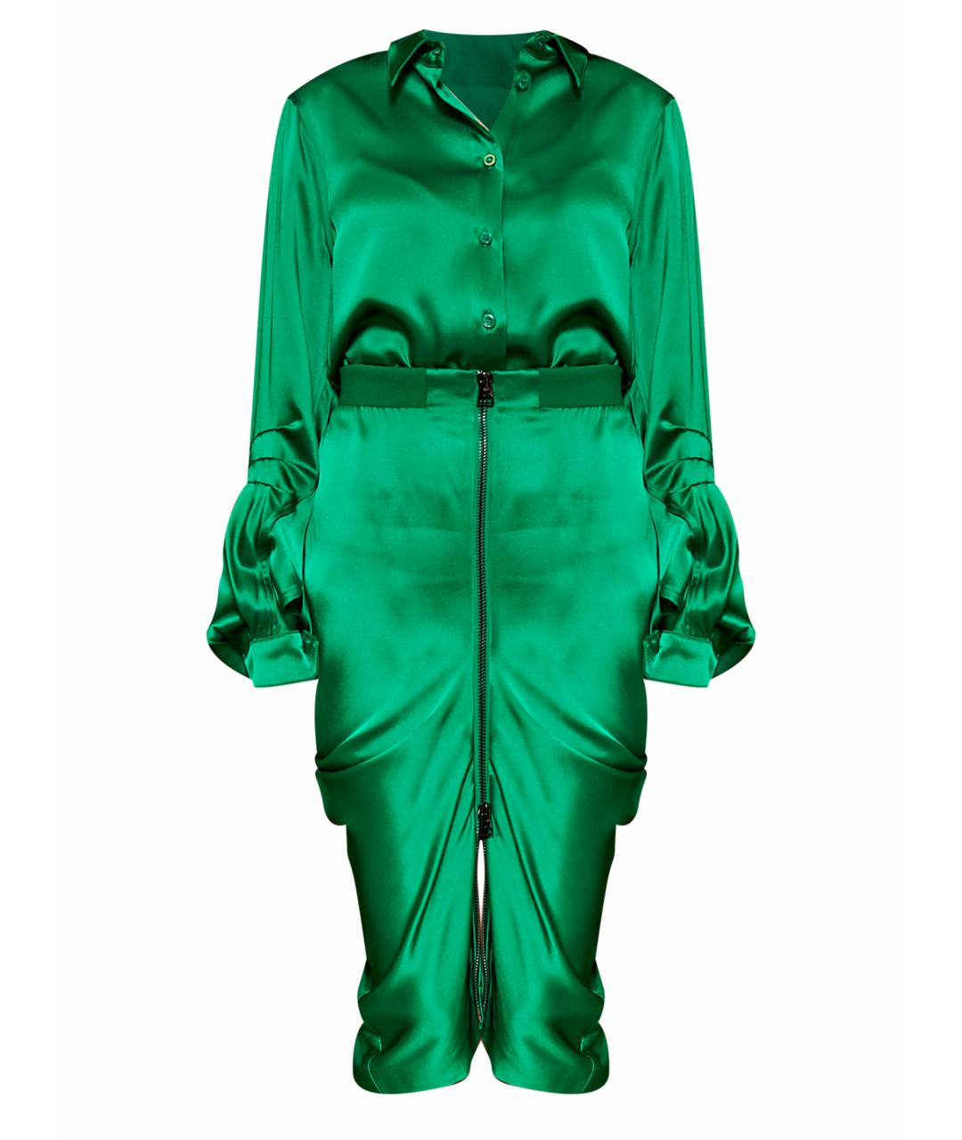 TOM FORD Зеленый вискозный костюм с юбками, фото 1