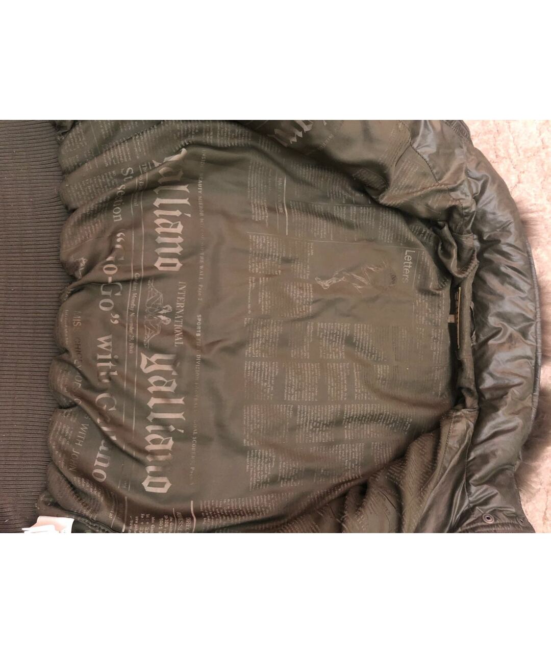 JOHN GALLIANO Зеленая полиэстеровая куртка, фото 7