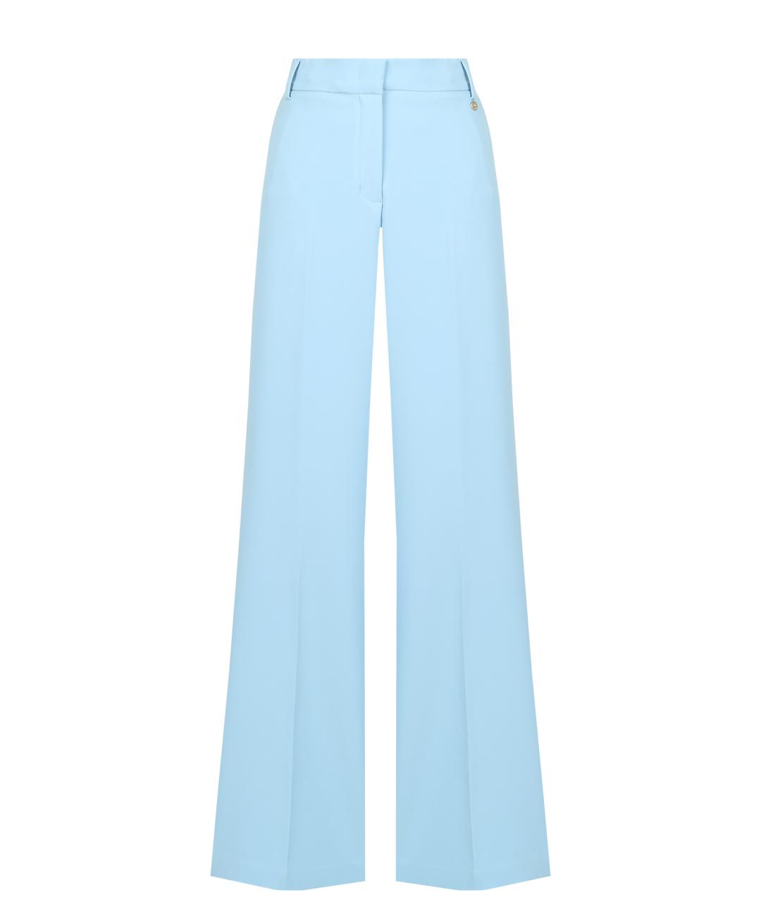 LIU JO Синие полиэстеровые брюки широкие, фото 1