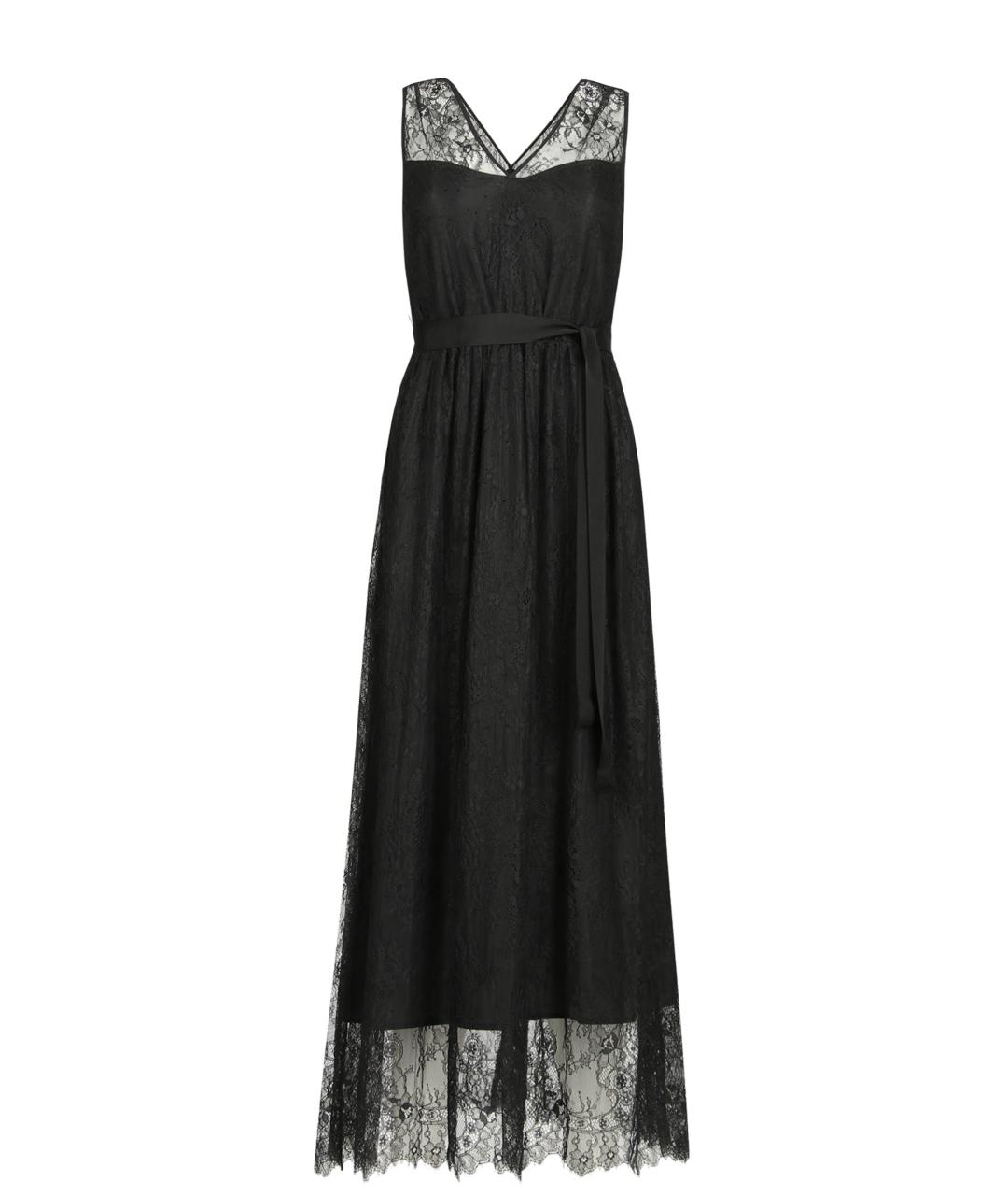 TWIN-SET Черное полиамидовое платье, фото 1