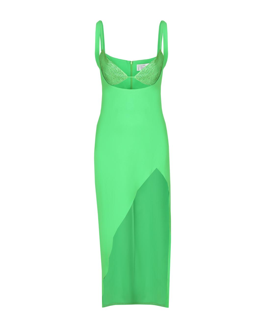 GIUSEPPE DI MORABITO Зеленые вискозное коктейльное платье, фото 1
