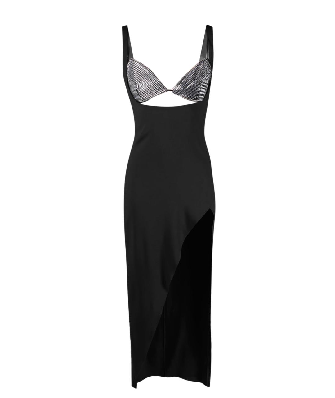 GIUSEPPE DI MORABITO Черное вискозное вечернее платье, фото 1
