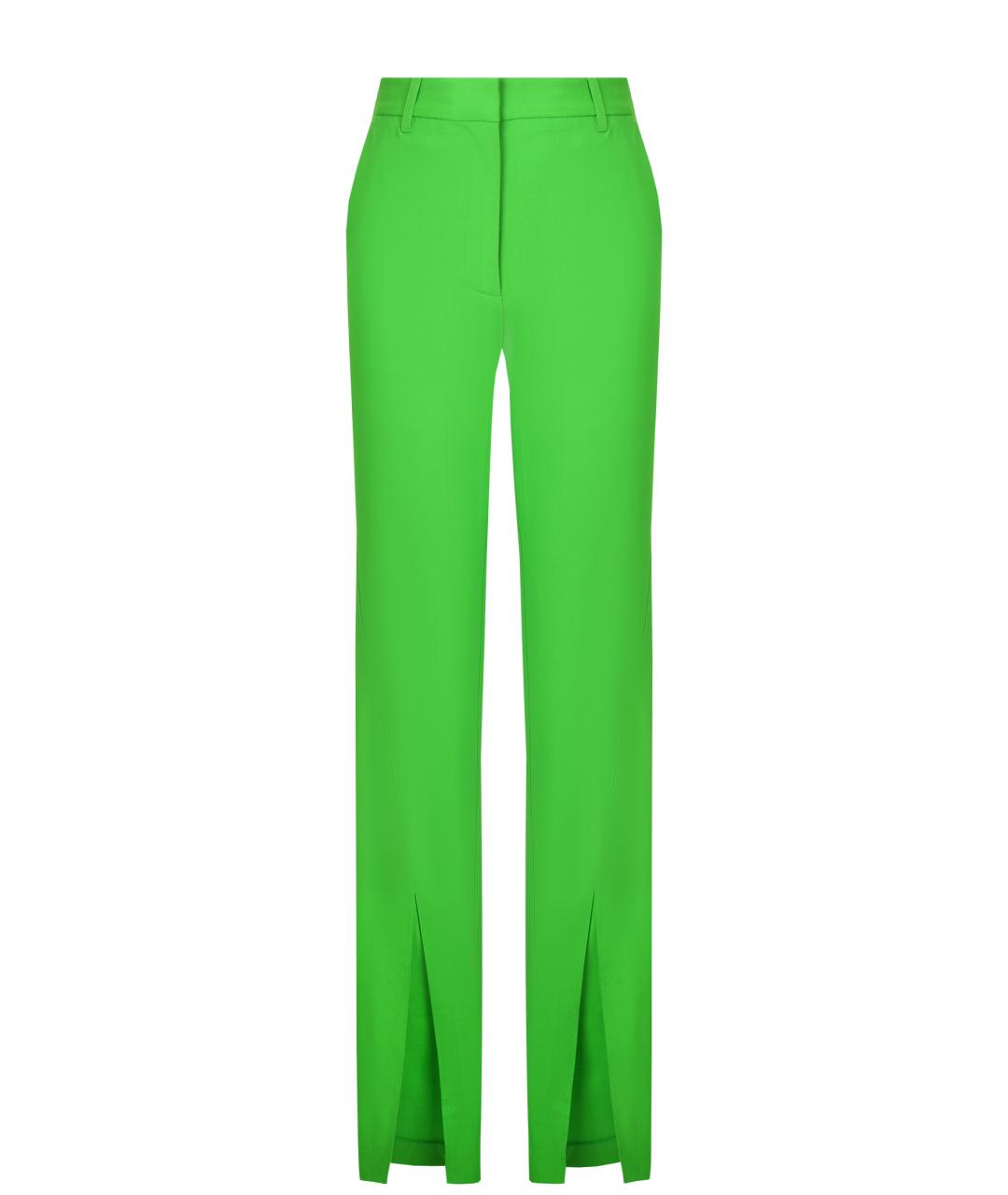 GIUSEPPE DI MORABITO Зеленые шерстяные прямые брюки, фото 1