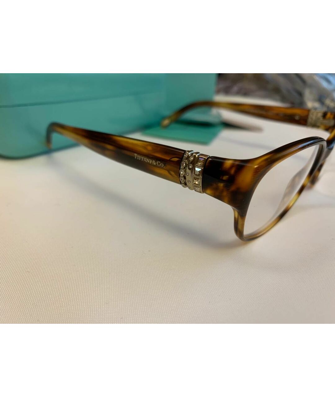 TIFFANY&CO Коричневые пластиковые солнцезащитные очки, фото 5