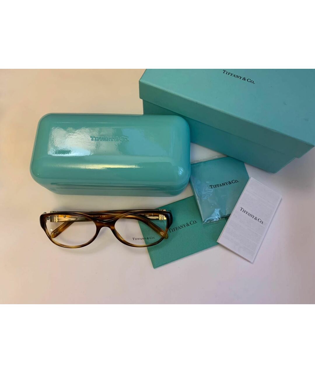 TIFFANY&CO Коричневые пластиковые солнцезащитные очки, фото 3