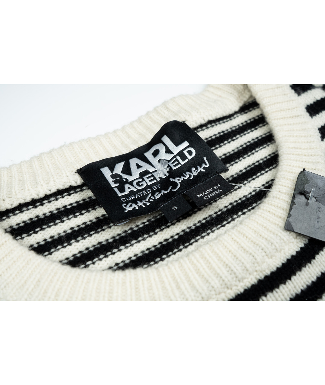 KARL LAGERFELD Черный шерстяной джемпер / свитер, фото 3