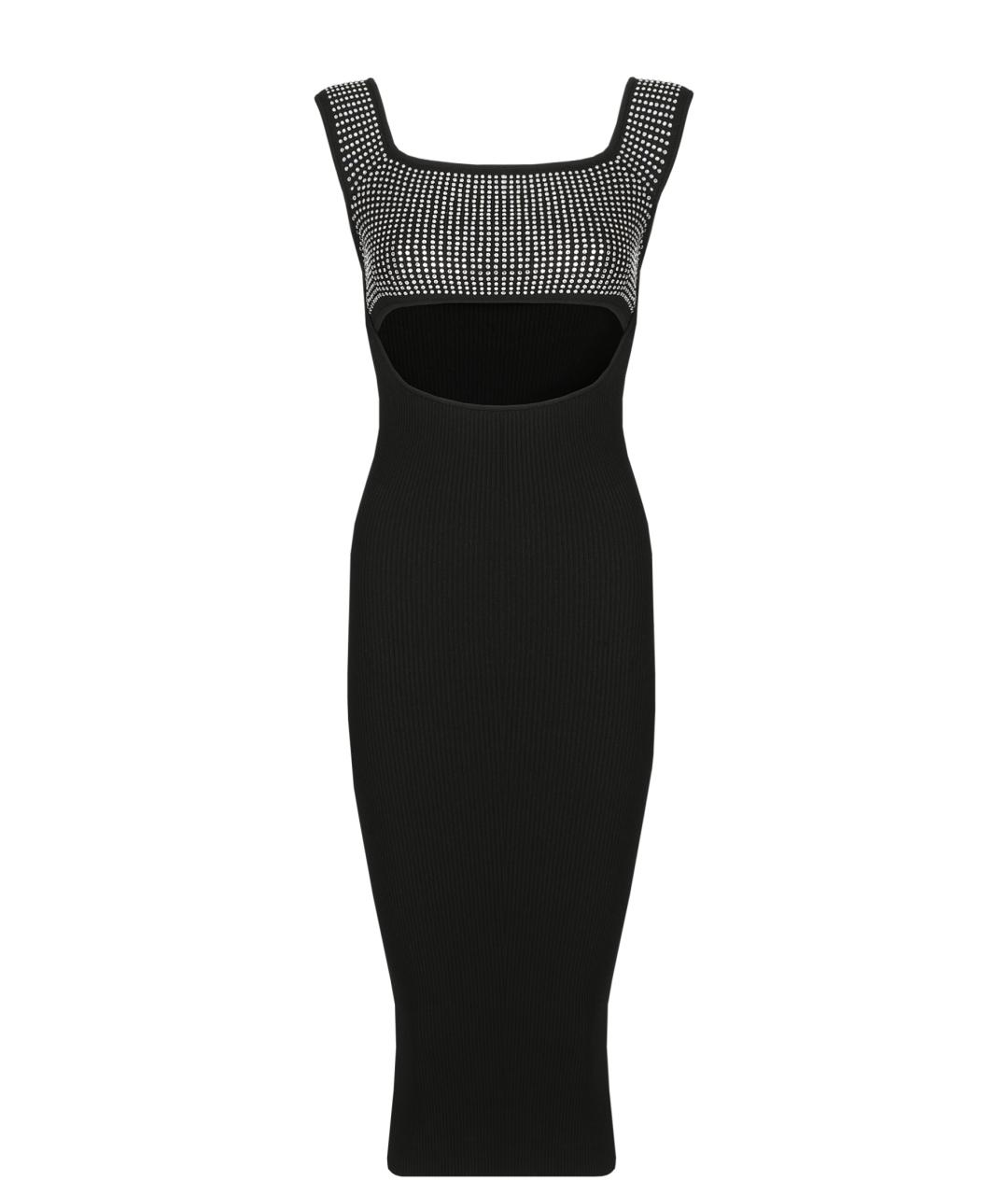 GIUSEPPE DI MORABITO Черное вискозное коктейльное платье, фото 1