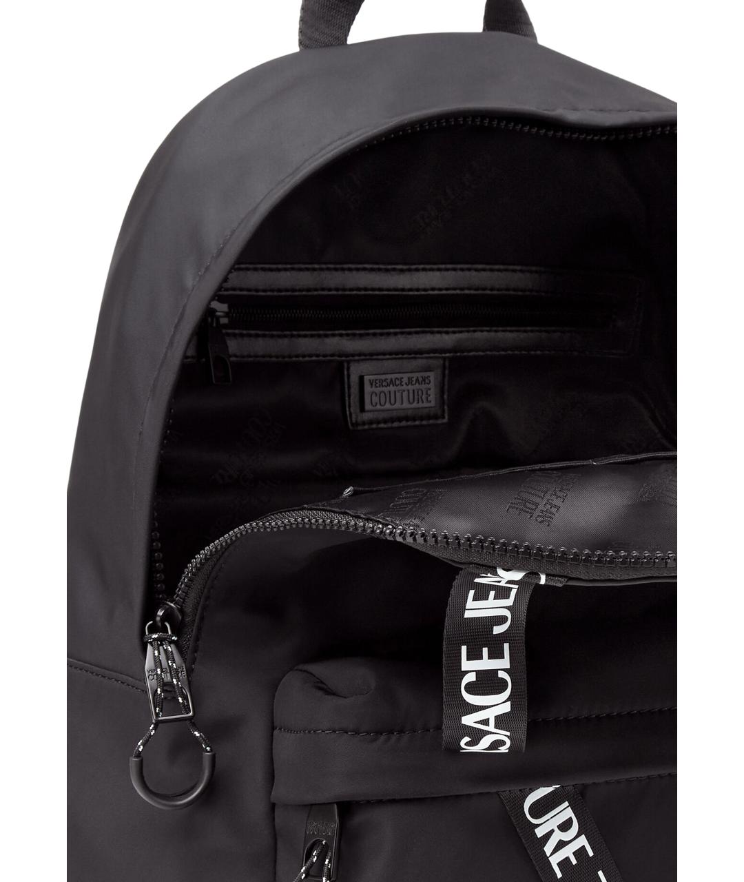 VERSACE JEANS COUTURE Черный синтетический рюкзак, фото 4