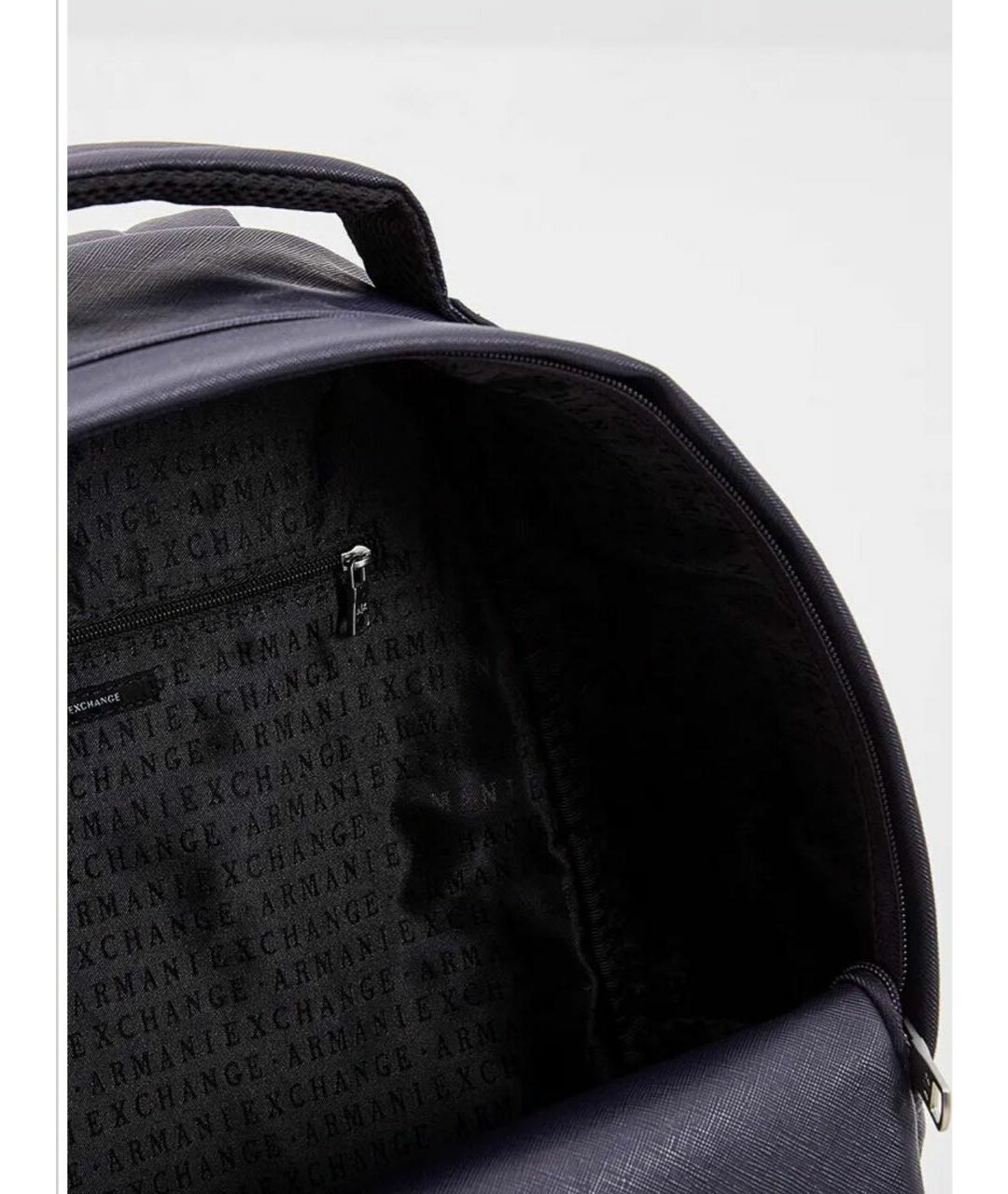 ARMANI EXCHANGE Темно-синий рюкзак из искусственной кожи, фото 5